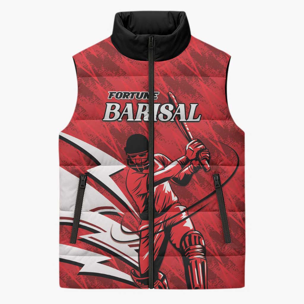 Custom Barishal Cricket Fortune Sleeveless Puffer Jacket Southern Army Champions - Wonder Print Shop