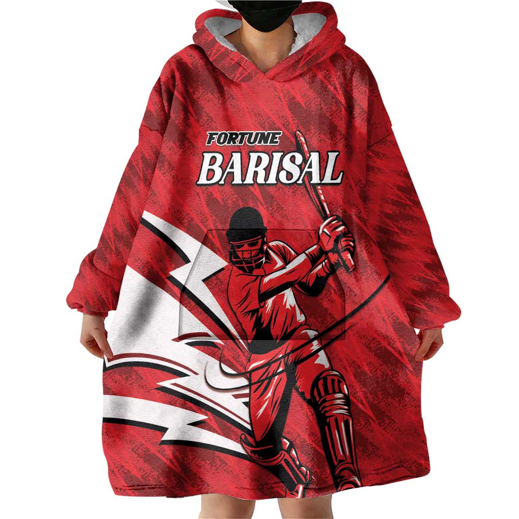 Custom Barishal Cricket Fortune Wearable Blanket Hoodie Southern Army Champions - Wonder Print Shop