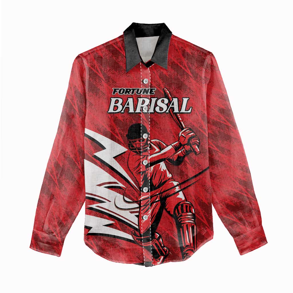 Custom Barishal Cricket Fortune Women Casual Shirt Southern Army Champions - Wonder Print Shop