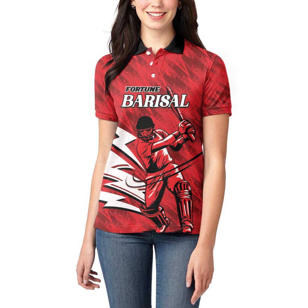 Custom Barishal Cricket Fortune Women Polo Shirt Southern Army Champions - Wonder Print Shop
