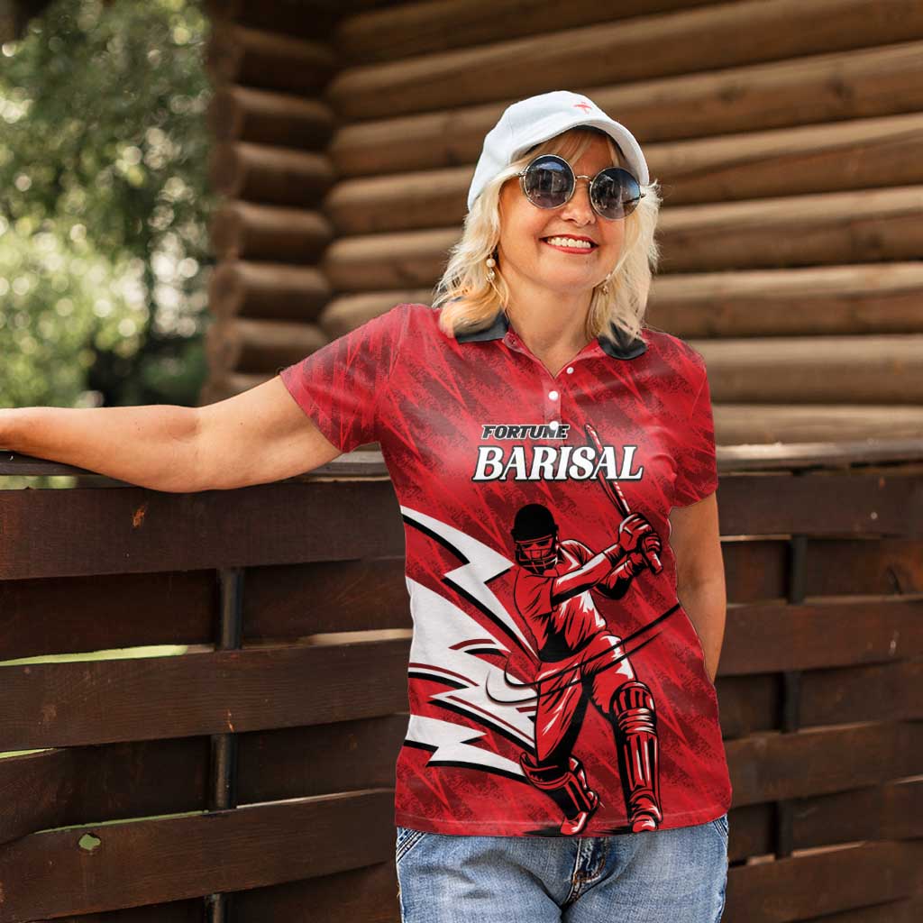 Custom Barishal Cricket Fortune Women Polo Shirt Southern Army Champions - Wonder Print Shop