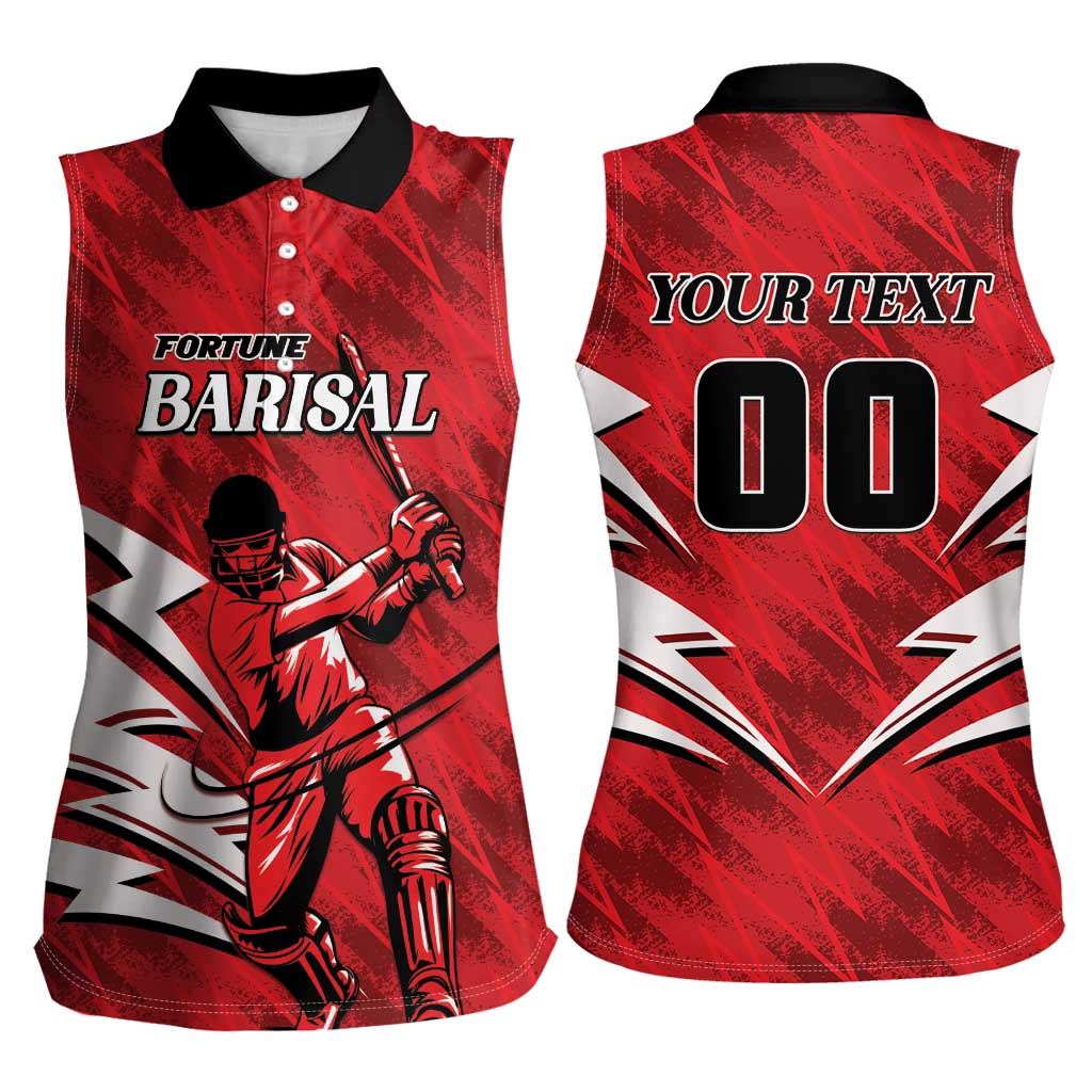 Custom Barishal Cricket Fortune Women Sleeveless Polo Shirt Southern Army Champions - Wonder Print Shop