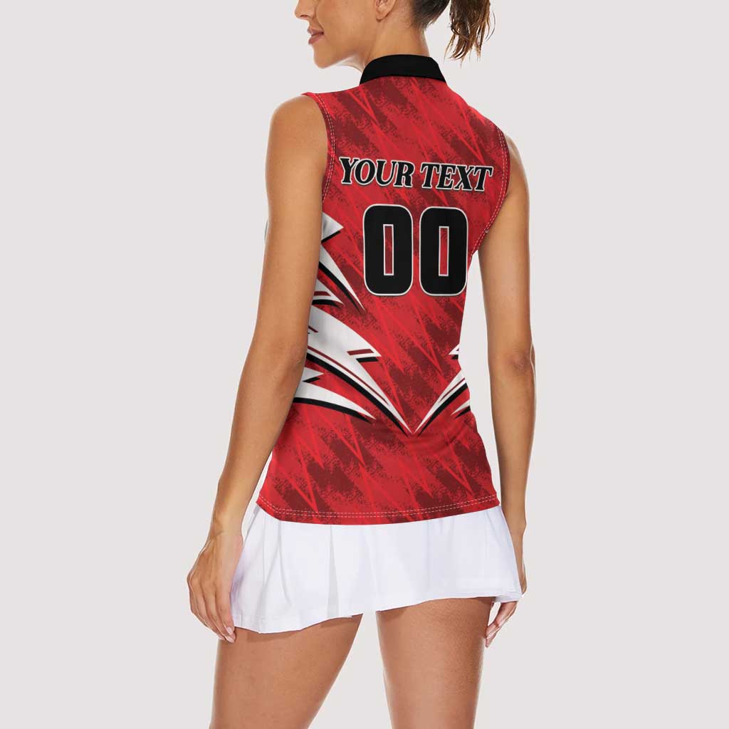 Custom Barishal Cricket Fortune Women Sleeveless Polo Shirt Southern Army Champions - Wonder Print Shop