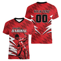 Custom Barishal Cricket Fortune Women V-Neck T-Shirt Southern Army Champions - Wonder Print Shop
