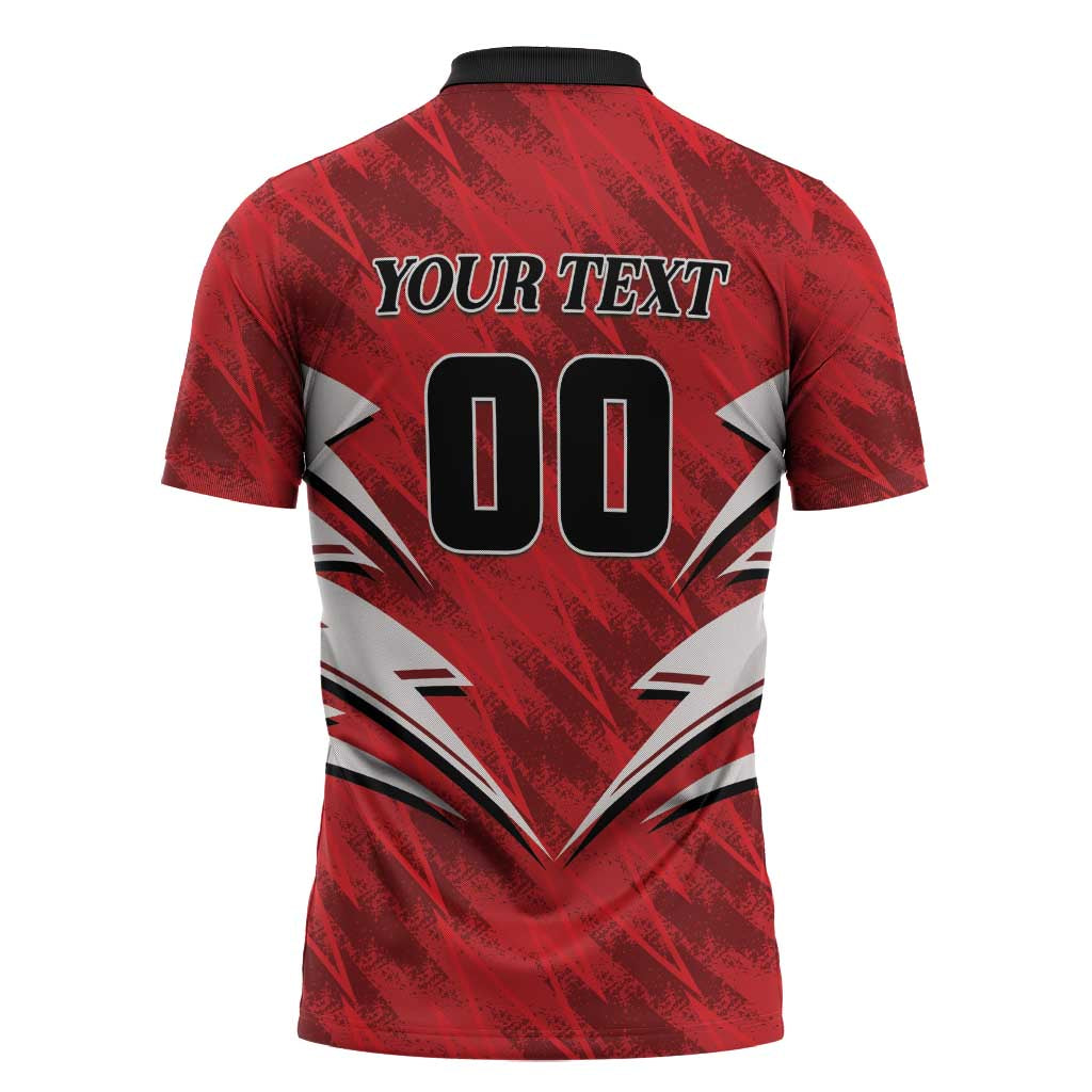 Custom Barishal Cricket Fortune Zipper Polo Shirt Southern Army Champions - Wonder Print Shop