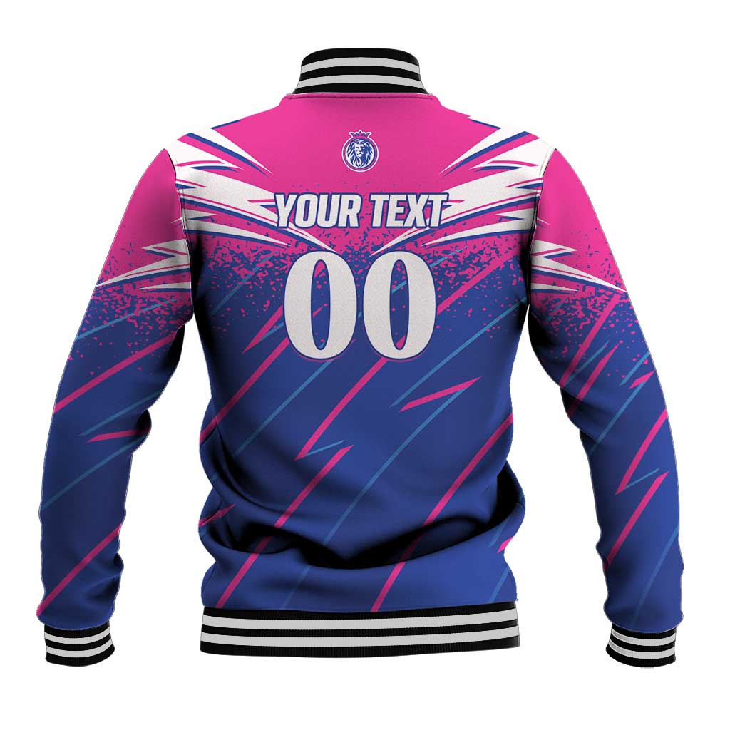 Custom Chittagong Cricket Baseball Jacket Faith Honour Strength - Wonder Print Shop