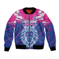 Custom Chittagong Cricket Bomber Jacket Faith Honour Strength - Wonder Print Shop