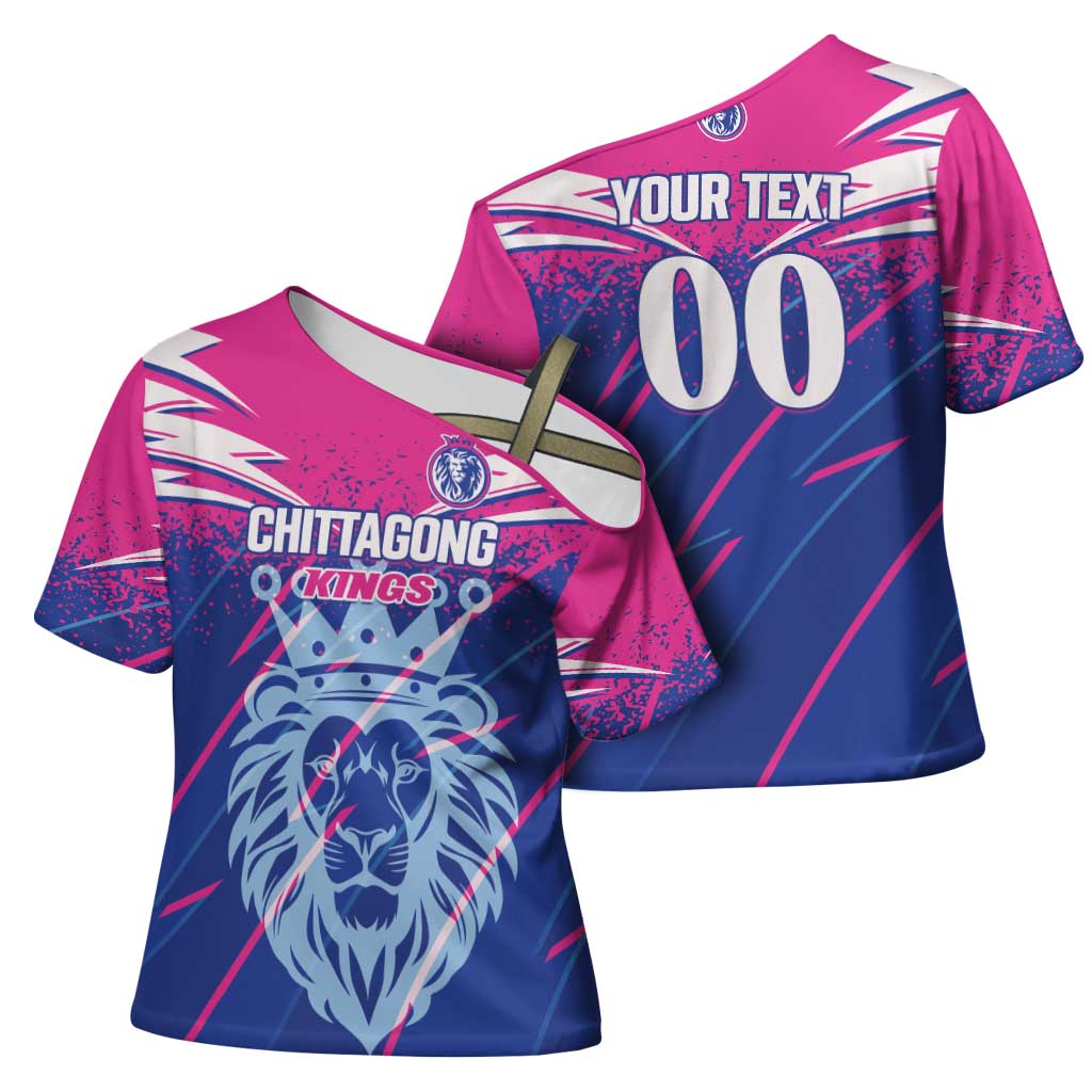 Custom Chittagong Cricket Cross Shoulder Shirt Faith Honour Strength - Wonder Print Shop