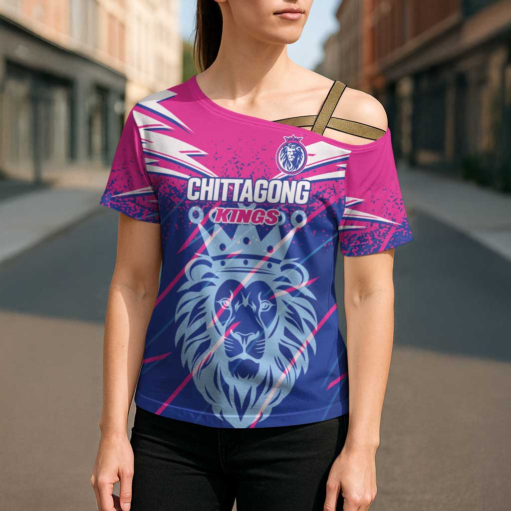 Custom Chittagong Cricket Cross Shoulder Shirt Faith Honour Strength - Wonder Print Shop