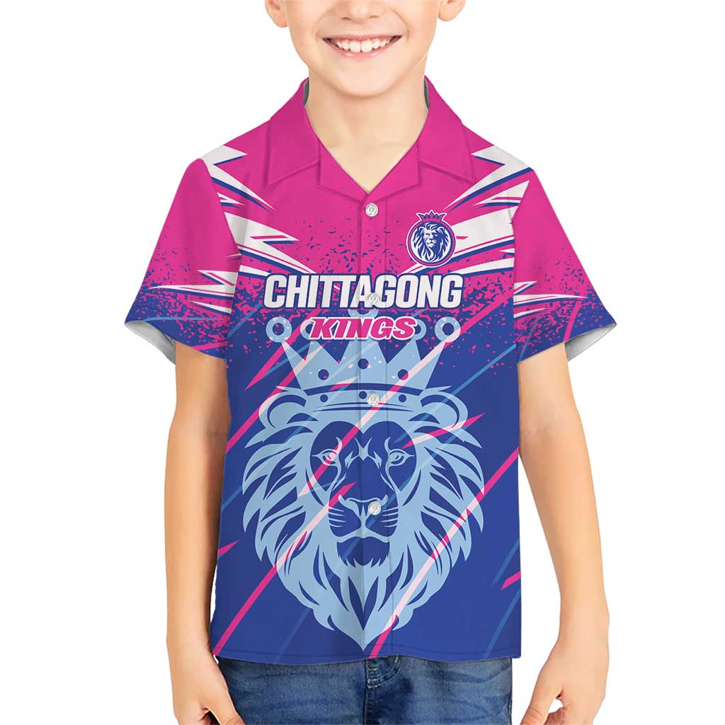 Custom Chittagong Cricket Kid Hawaiian Shirt Faith Honour Strength - Wonder Print Shop