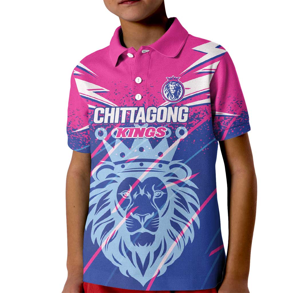 Custom Chittagong Cricket Kid Polo Shirt Faith Honour Strength - Wonder Print Shop