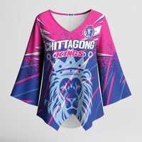 Custom Chittagong Cricket Kimono Sleeve Blouse Faith Honour Strength - Wonder Print Shop