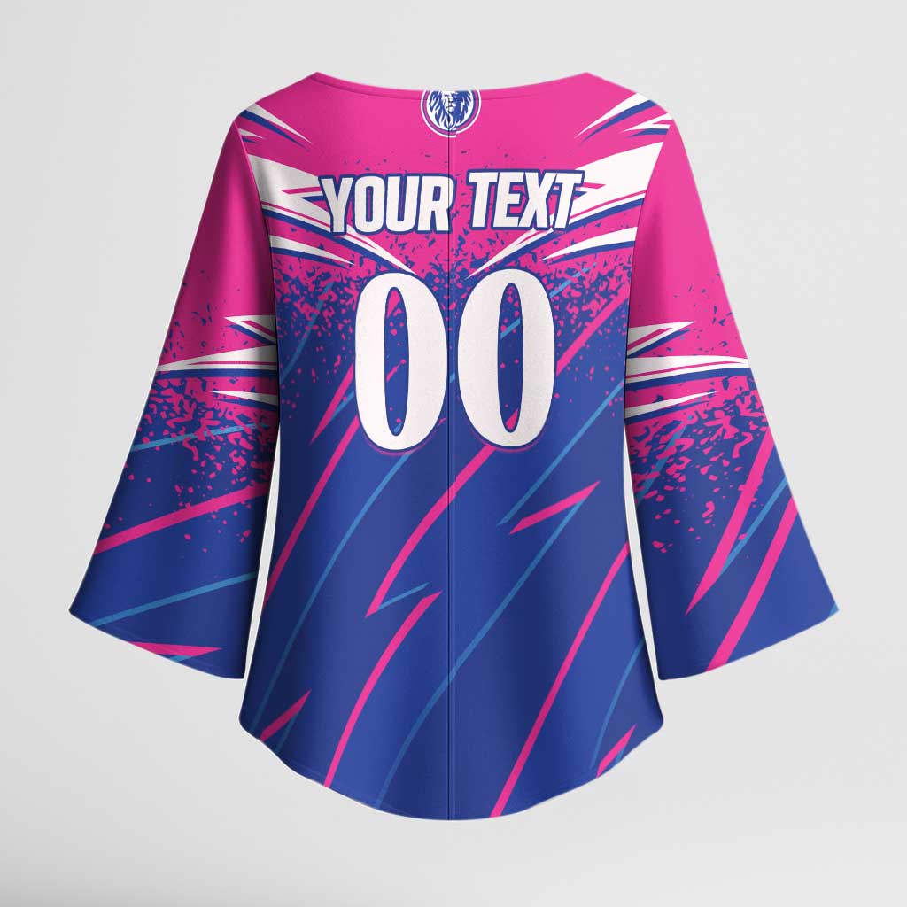 Custom Chittagong Cricket Kimono Sleeve Blouse Faith Honour Strength - Wonder Print Shop