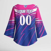 Custom Chittagong Cricket Kimono Sleeve Blouse Faith Honour Strength - Wonder Print Shop