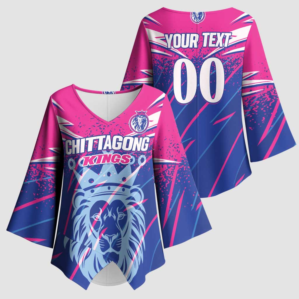 Custom Chittagong Cricket Kimono Sleeve Blouse Faith Honour Strength - Wonder Print Shop