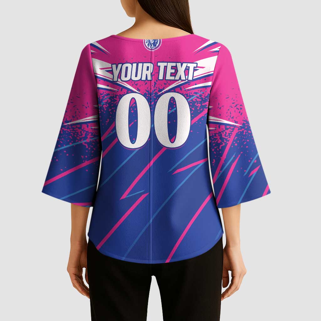 Custom Chittagong Cricket Kimono Sleeve Blouse Faith Honour Strength - Wonder Print Shop