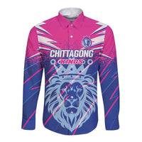 Custom Chittagong Cricket Long Sleeve Button Shirt Faith Honour Strength - Wonder Print Shop