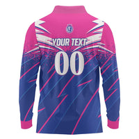 Custom Chittagong Cricket Long Sleeve Polo Shirt Faith Honour Strength - Wonder Print Shop