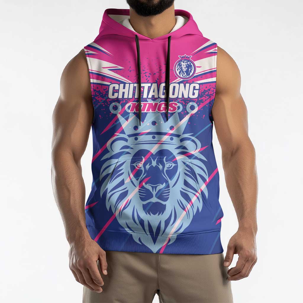 Custom Chittagong Cricket Sleeveless Hoodie Faith Honour Strength - Wonder Print Shop