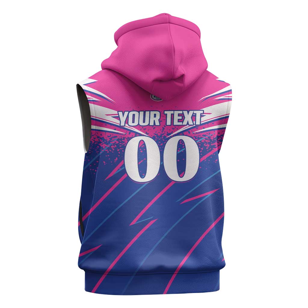 Custom Chittagong Cricket Sleeveless Zip Hoodie Faith Honour Strength - Wonder Print Shop