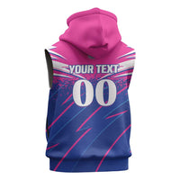 Custom Chittagong Cricket Sleeveless Zip Hoodie Faith Honour Strength - Wonder Print Shop