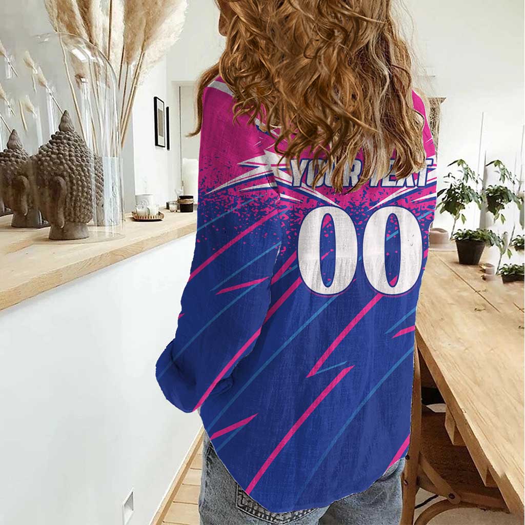 Custom Chittagong Cricket Women Casual Shirt Faith Honour Strength - Wonder Print Shop