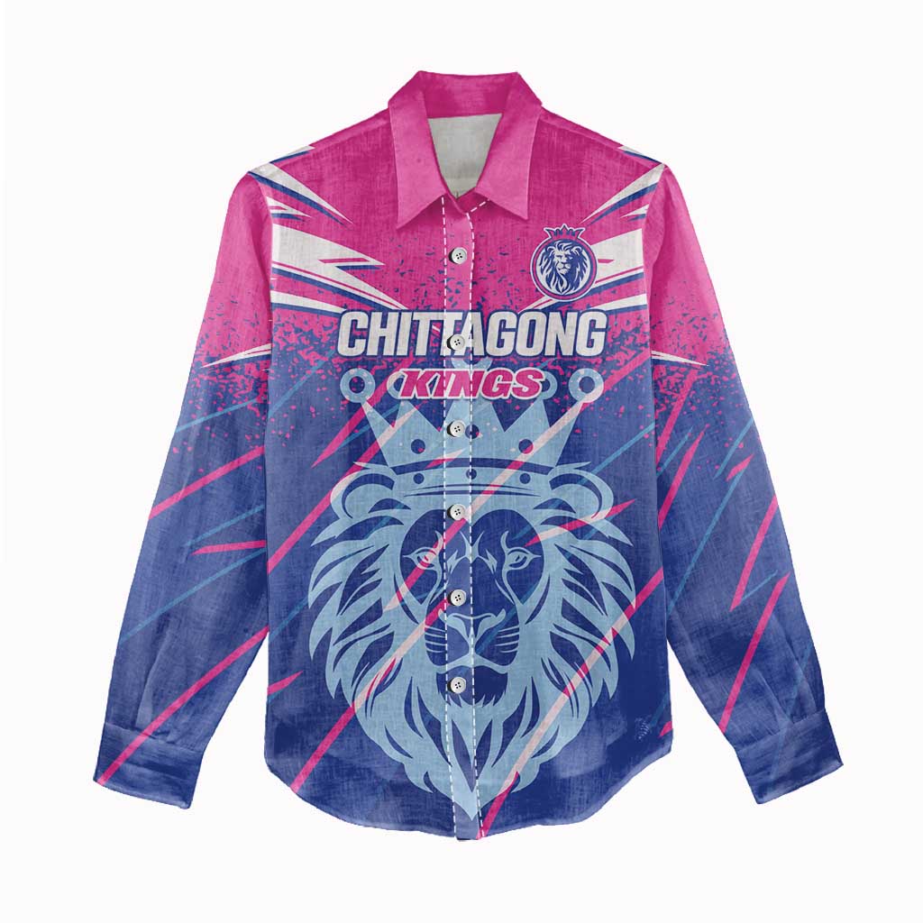 Custom Chittagong Cricket Women Casual Shirt Faith Honour Strength - Wonder Print Shop