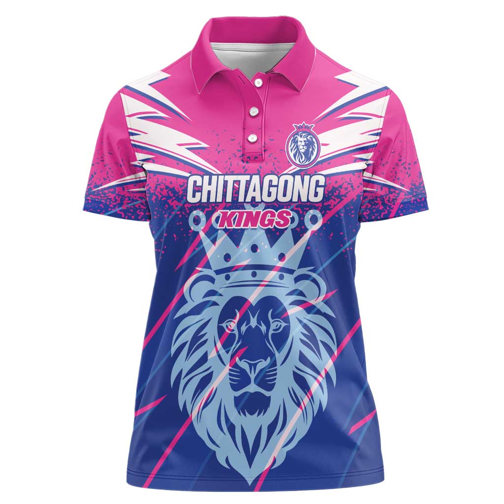 Custom Chittagong Cricket Women Polo Shirt Faith Honour Strength - Wonder Print Shop