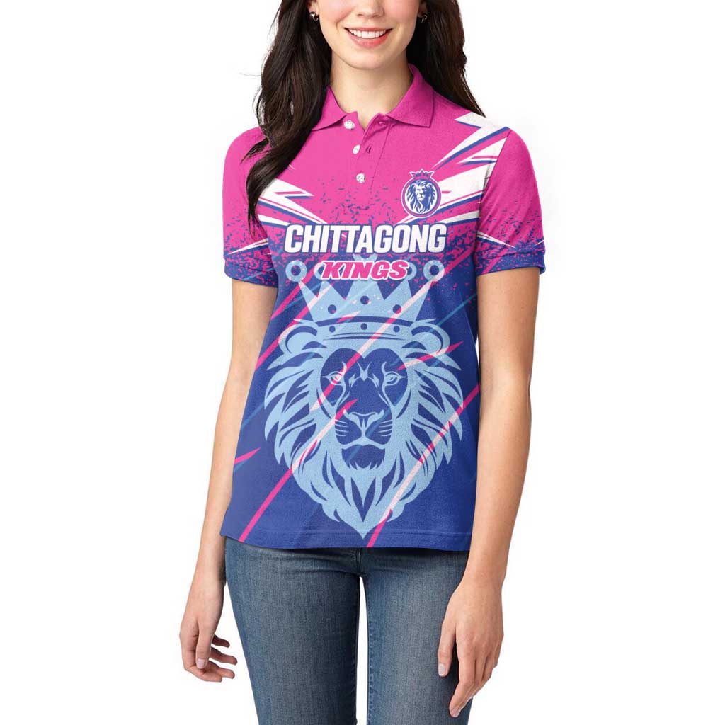 Custom Chittagong Cricket Women Polo Shirt Faith Honour Strength - Wonder Print Shop