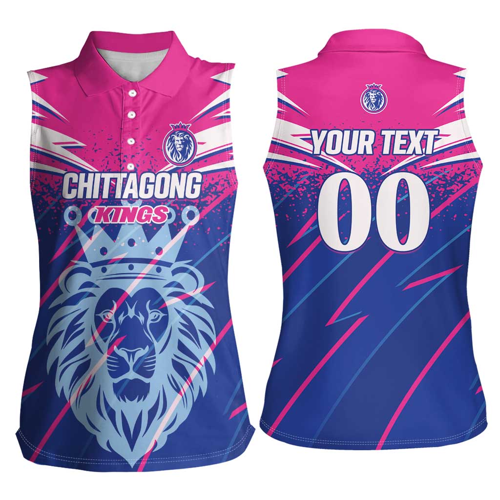Custom Chittagong Cricket Women Sleeveless Polo Shirt Faith Honour Strength - Wonder Print Shop