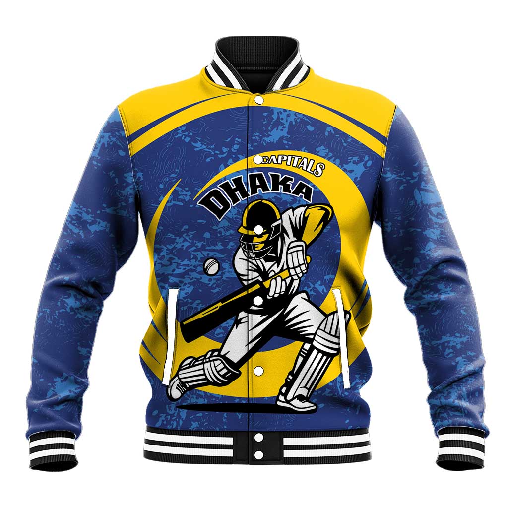 Custom Dhaka Cricket Capitals Baseball Jacket Together We Rise - Wonder Print Shop