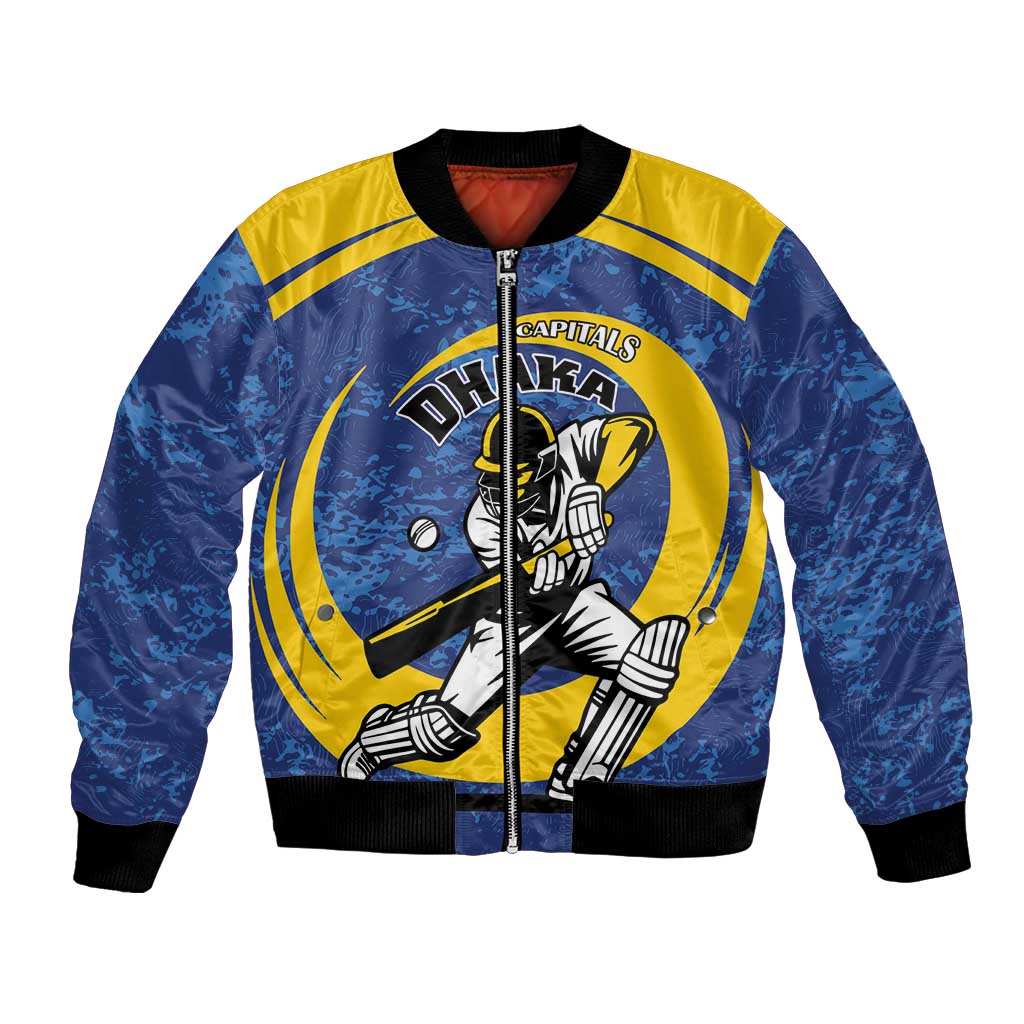 Custom Dhaka Cricket Capitals Bomber Jacket Together We Rise - Wonder Print Shop