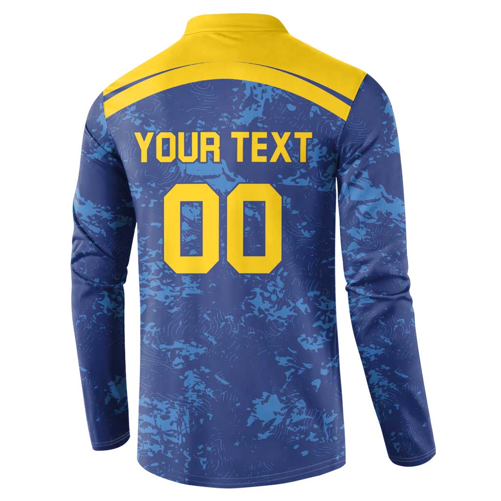 Custom Dhaka Cricket Capitals Button Sweatshirt Together We Rise - Wonder Print Shop