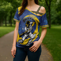 Custom Dhaka Cricket Capitals Cross Shoulder Shirt Together We Rise - Wonder Print Shop