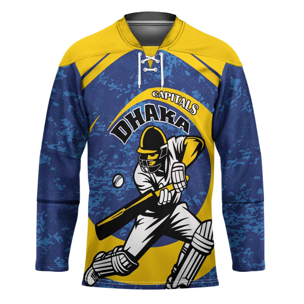 Custom Dhaka Cricket Capitals Hockey Jersey Together We Rise - Wonder Print Shop