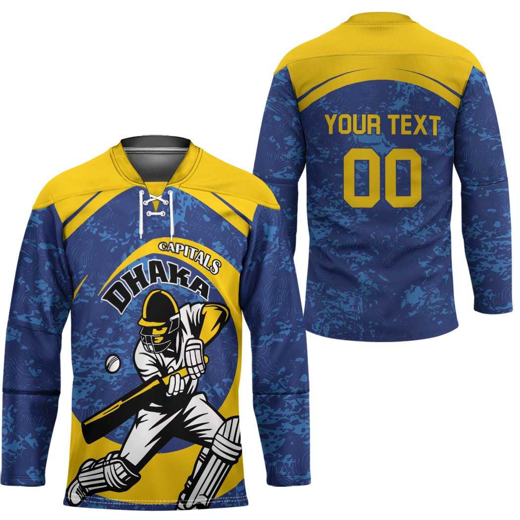 Custom Dhaka Cricket Capitals Hockey Jersey Together We Rise - Wonder Print Shop