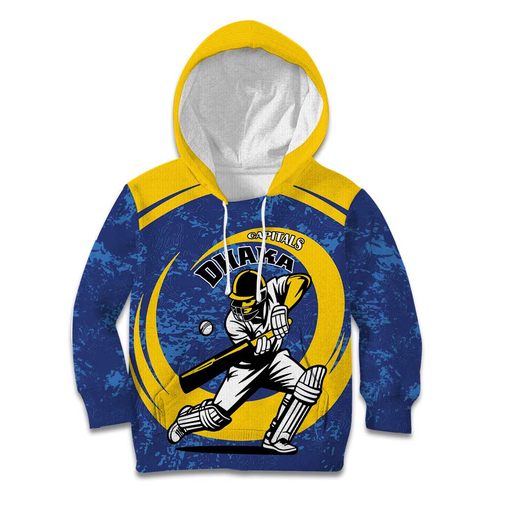 Custom Dhaka Cricket Capitals Kid Hoodie Together We Rise - Wonder Print Shop