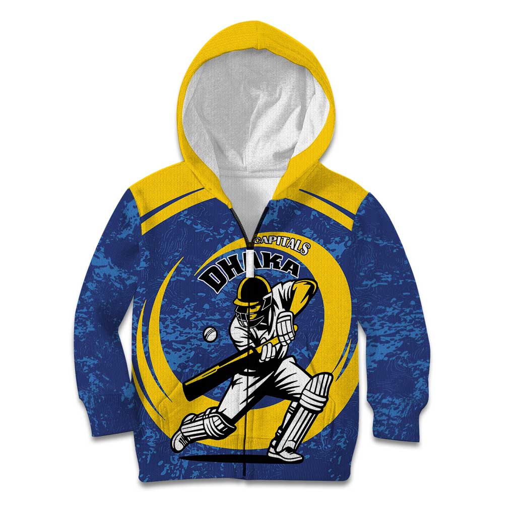 Custom Dhaka Cricket Capitals Kid Hoodie Together We Rise - Wonder Print Shop
