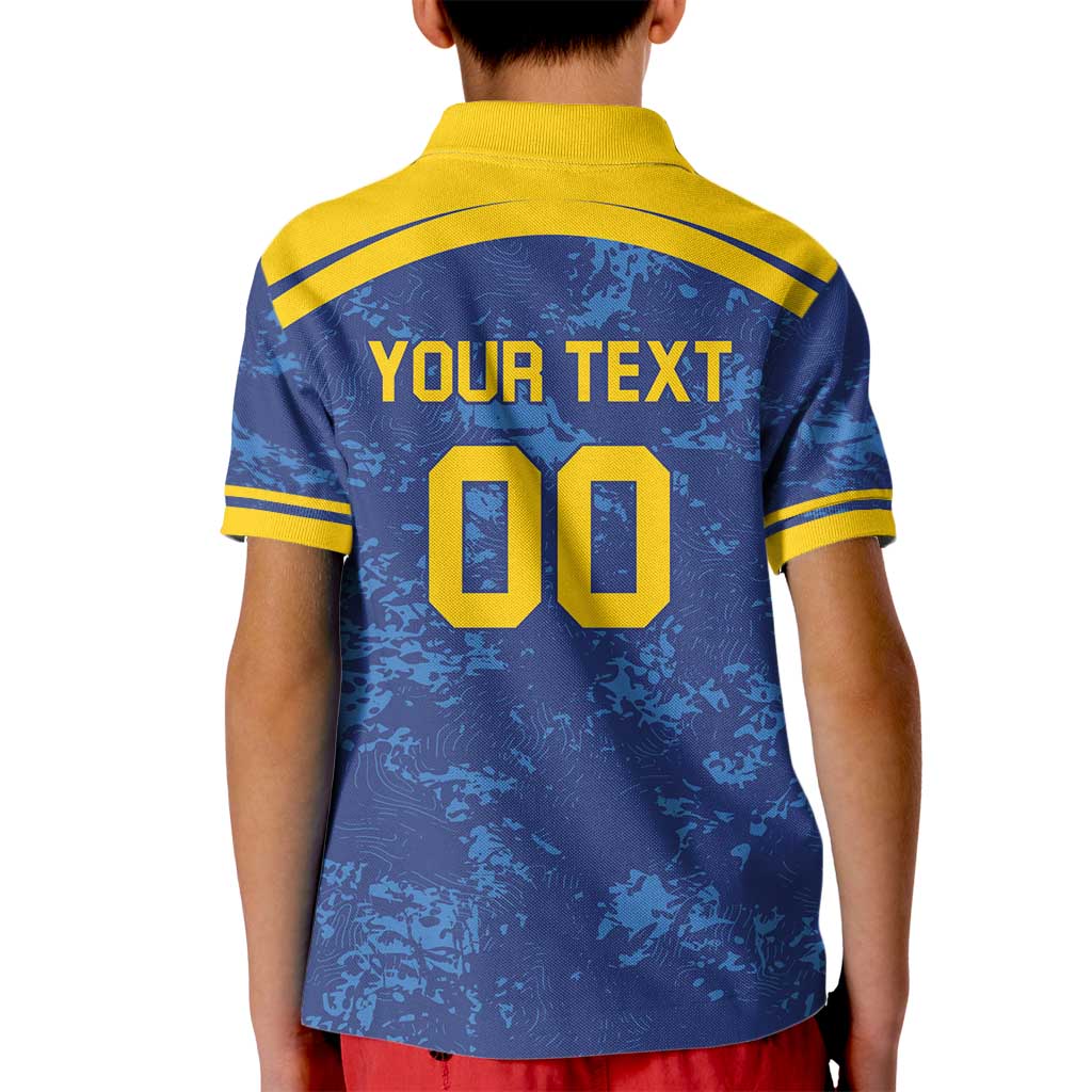 Custom Dhaka Cricket Capitals Kid Polo Shirt Together We Rise - Wonder Print Shop