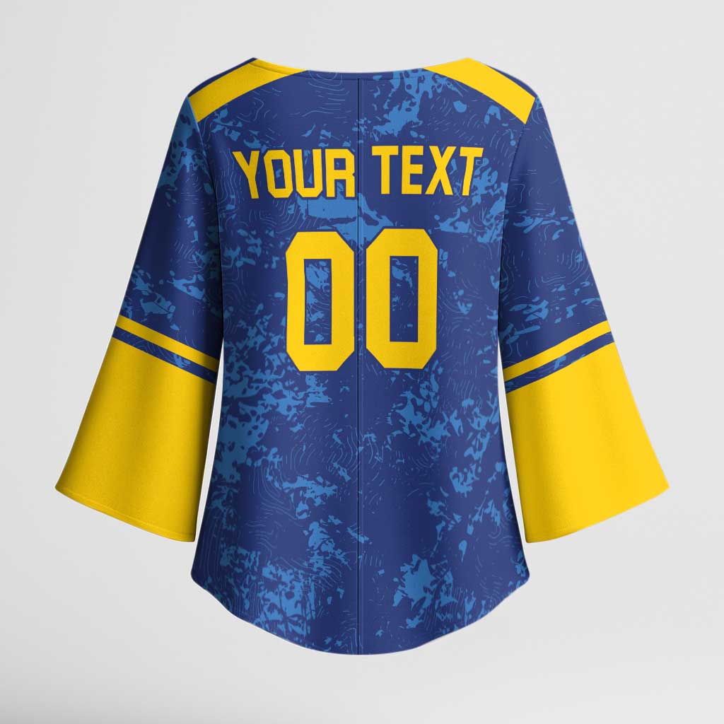 Custom Dhaka Cricket Capitals Kimono Sleeve Blouse Together We Rise - Wonder Print Shop