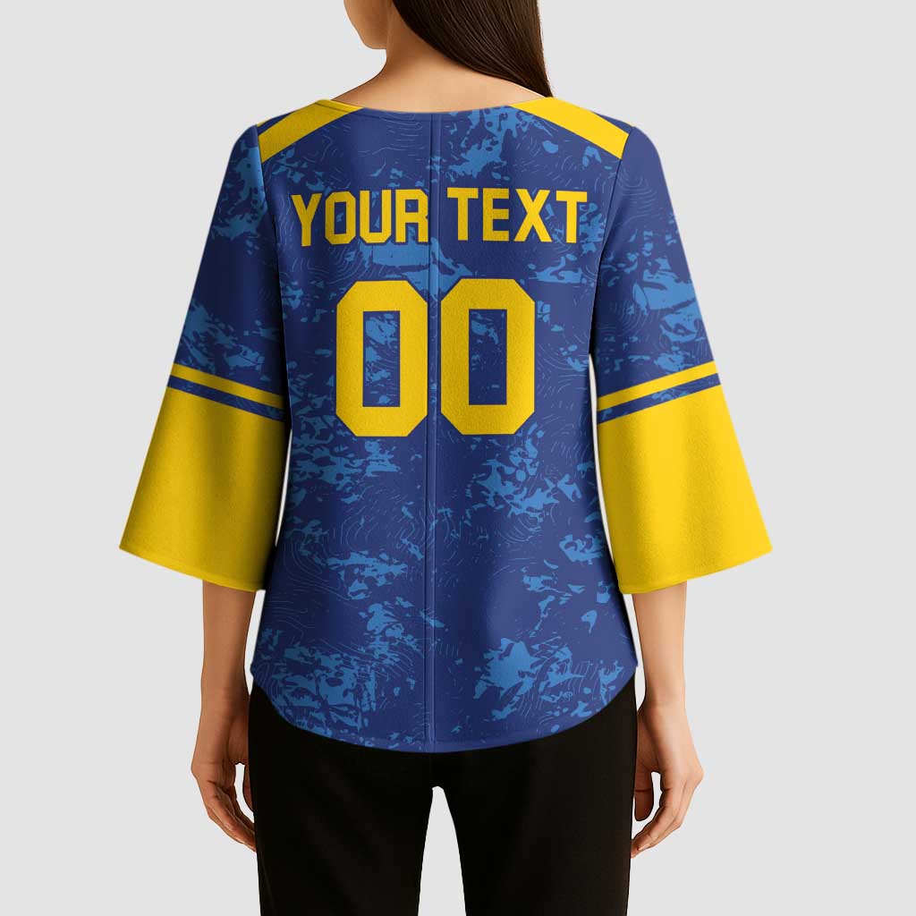 Custom Dhaka Cricket Capitals Kimono Sleeve Blouse Together We Rise - Wonder Print Shop