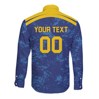 Custom Dhaka Cricket Capitals Long Sleeve Button Shirt Together We Rise - Wonder Print Shop
