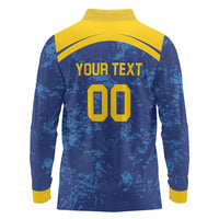 Custom Dhaka Cricket Capitals Long Sleeve Polo Shirt Together We Rise - Wonder Print Shop