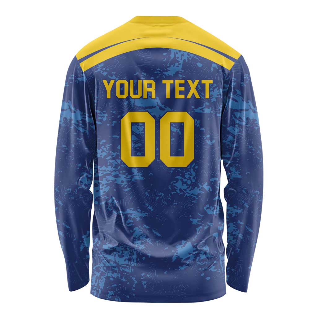 Custom Dhaka Cricket Capitals Long Sleeve Shirt Together We Rise - Wonder Print Shop