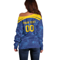 Custom Dhaka Cricket Capitals Off Shoulder Sweater Together We Rise - Wonder Print Shop