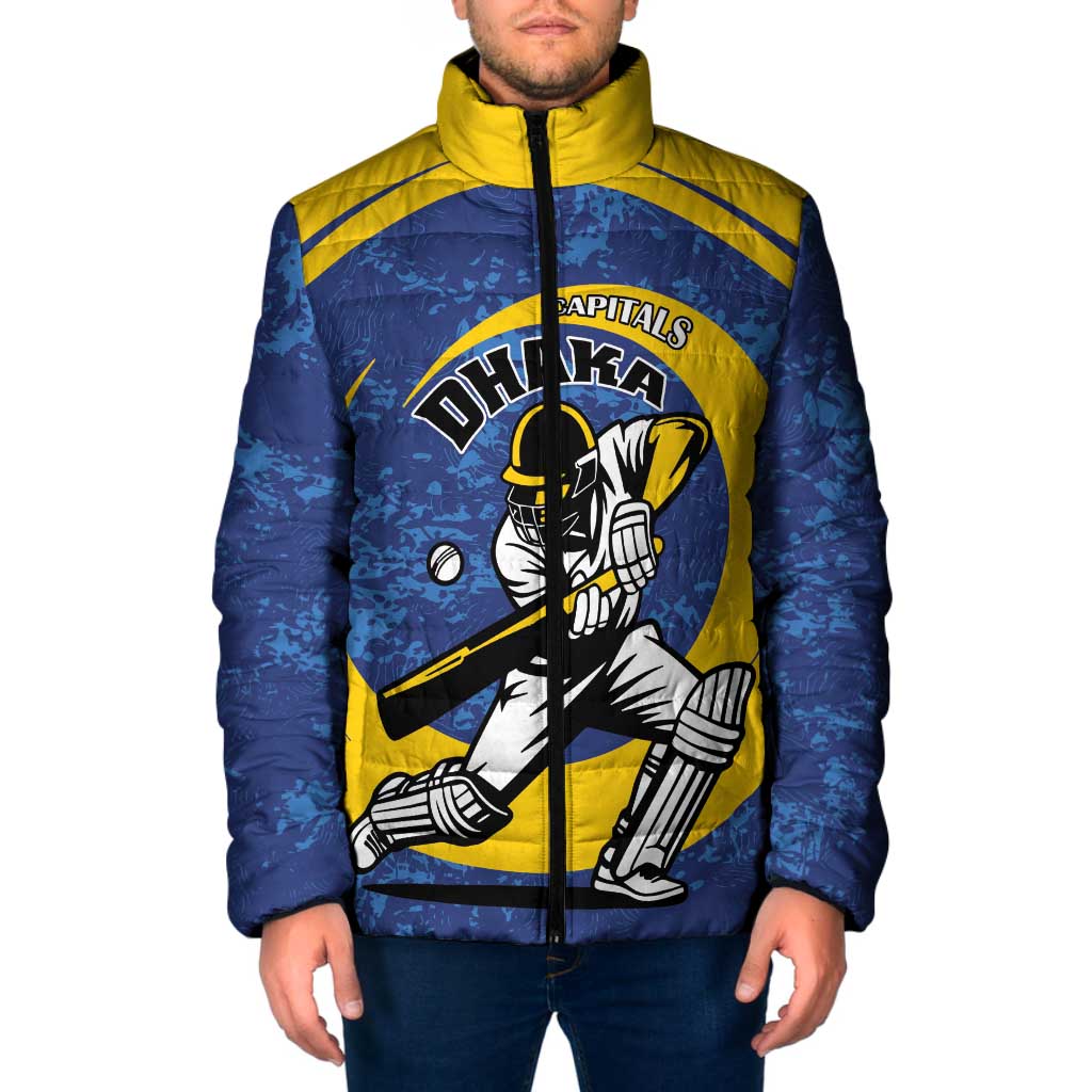Custom Dhaka Cricket Capitals Padded Jacket Together We Rise - Wonder Print Shop