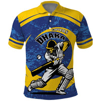 Custom Dhaka Cricket Capitals Polo Shirt Together We Rise - Wonder Print Shop