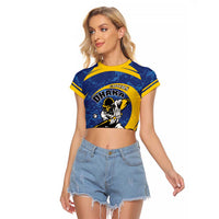 Custom Dhaka Cricket Capitals Raglan Cropped T Shirt Together We Rise - Wonder Print Shop