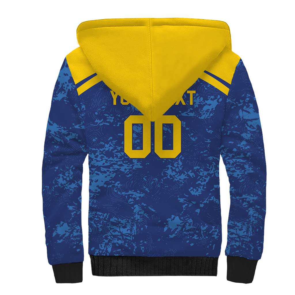 Custom Dhaka Cricket Capitals Sherpa Hoodie Together We Rise - Wonder Print Shop