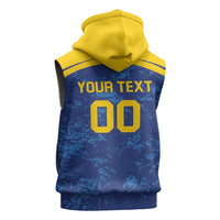 Custom Dhaka Cricket Capitals Sleeveless Hoodie Together We Rise - Wonder Print Shop